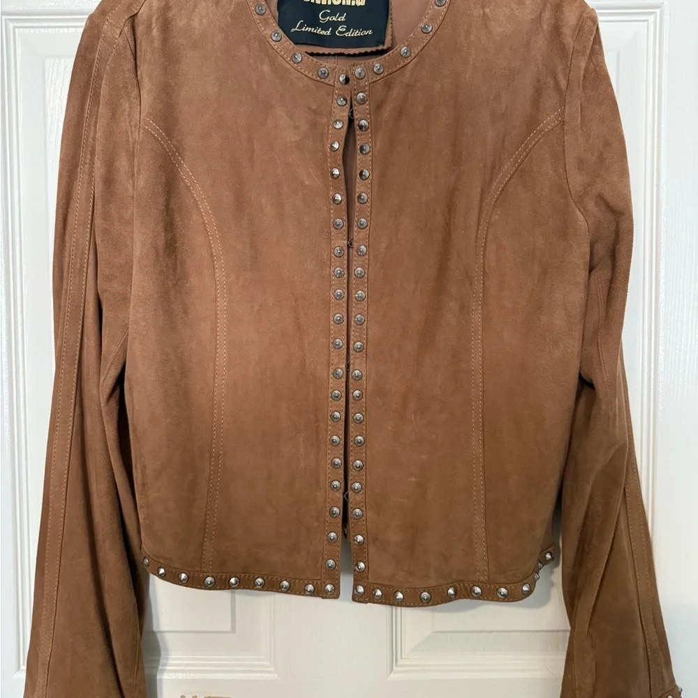 S.w.o.r.d gold limited edition  Tan lam leather  Jacket size 44